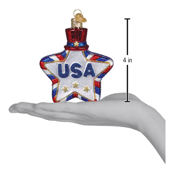 Old World Christmas: USA Star Christmas Ornament