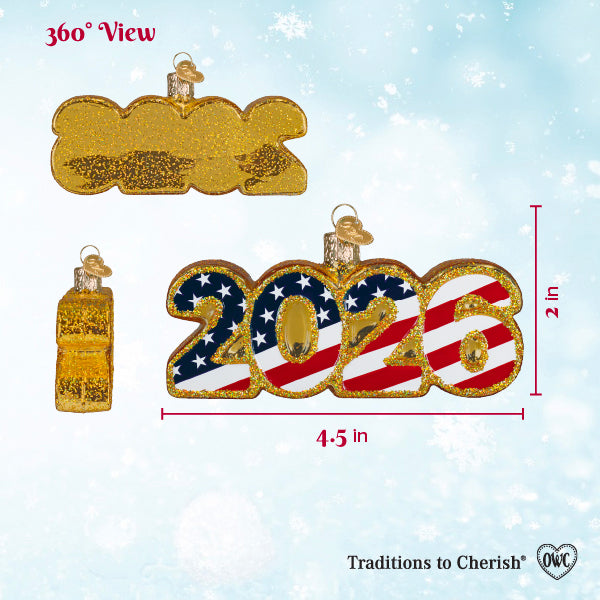 Old World Christmas: USA 2026 Christmas Ornament
