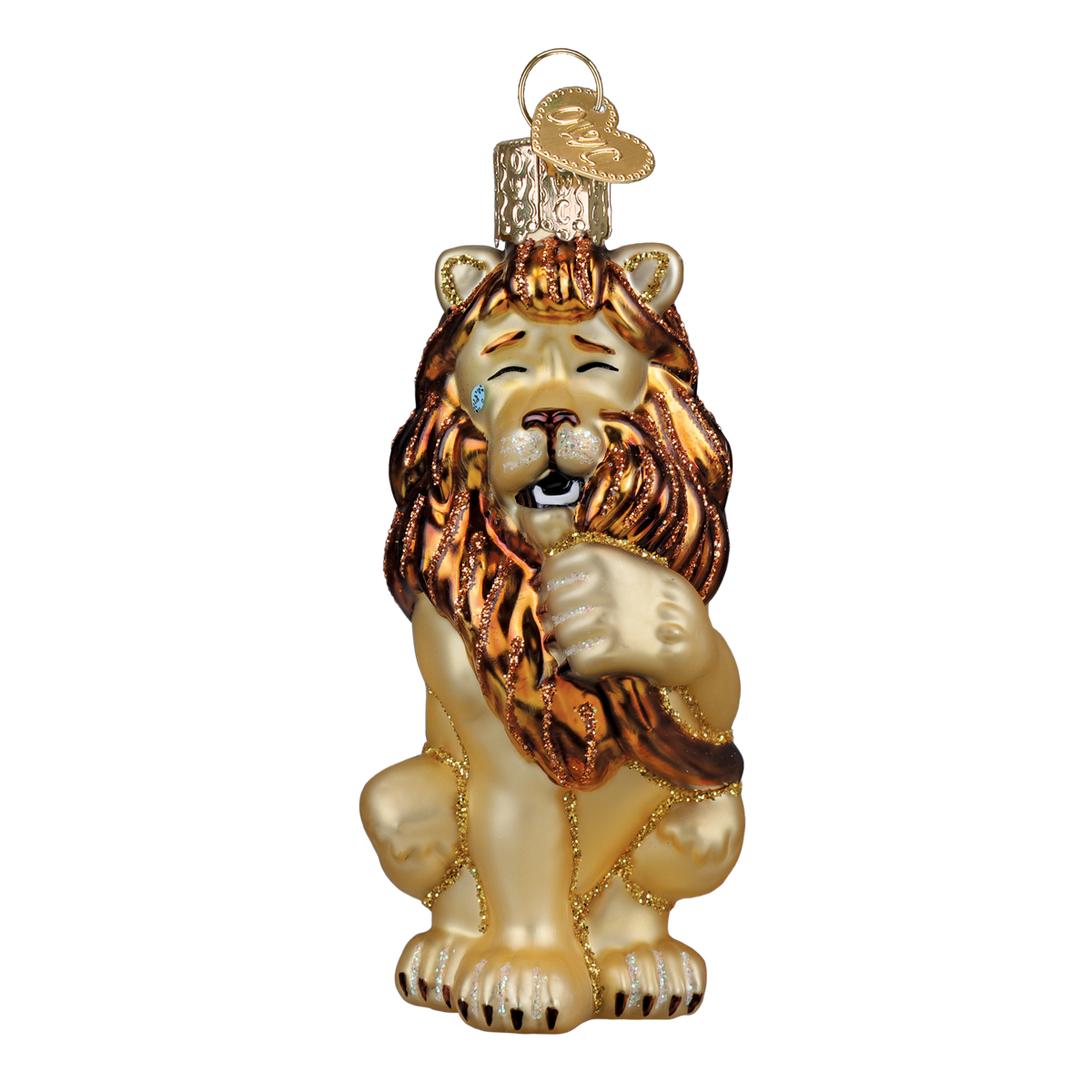 Old World Christmas: Cowardly Lion Christmas Ornament