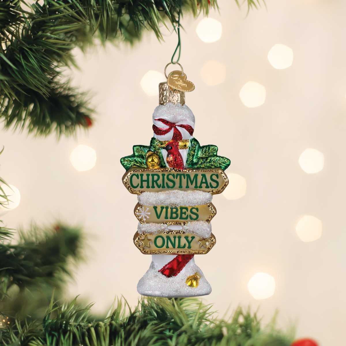 Old World Christmas: Jolly Junction Post Christmas Ornament