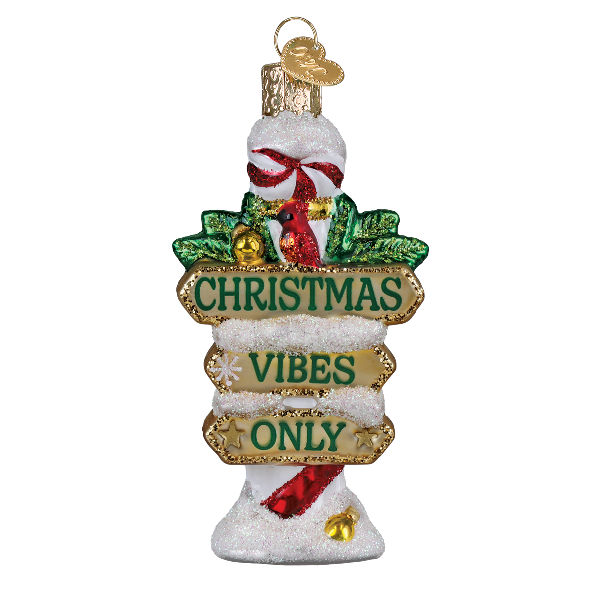 Old World Christmas: Jolly Junction Post Christmas Ornament