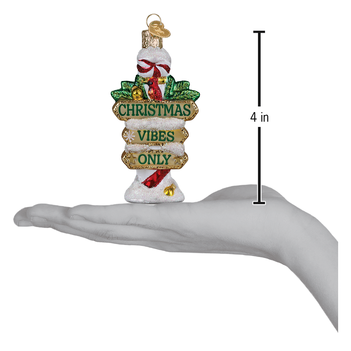 Old World Christmas: Jolly Junction Post Christmas Ornament
