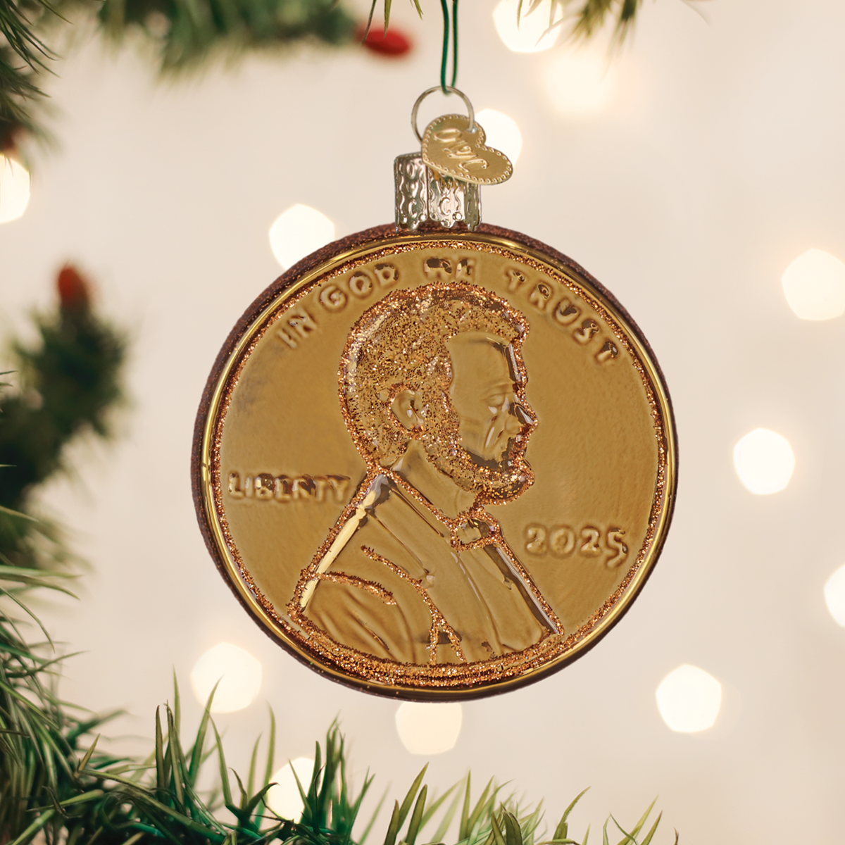 Old World Christmas: Not-a-Penny-More Christmas Ornament