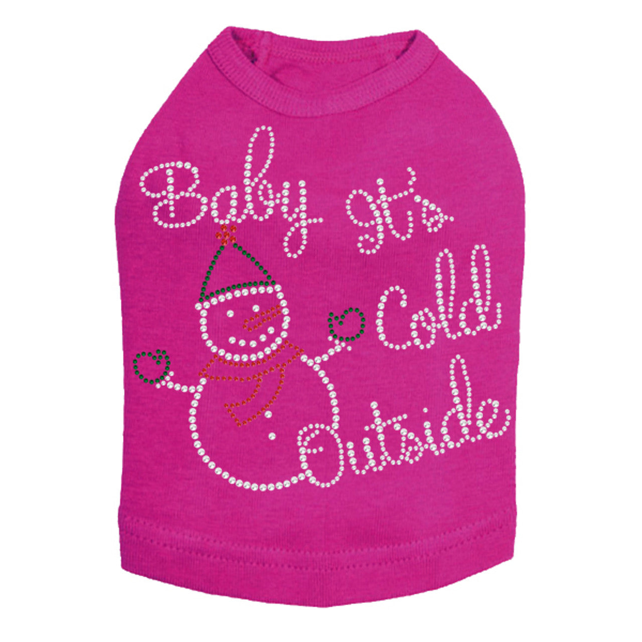Baby Its Cold Outside Snowman - Dog Tank