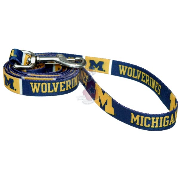 NCAA Michigan Wolverines Dog Leash by Hunter
