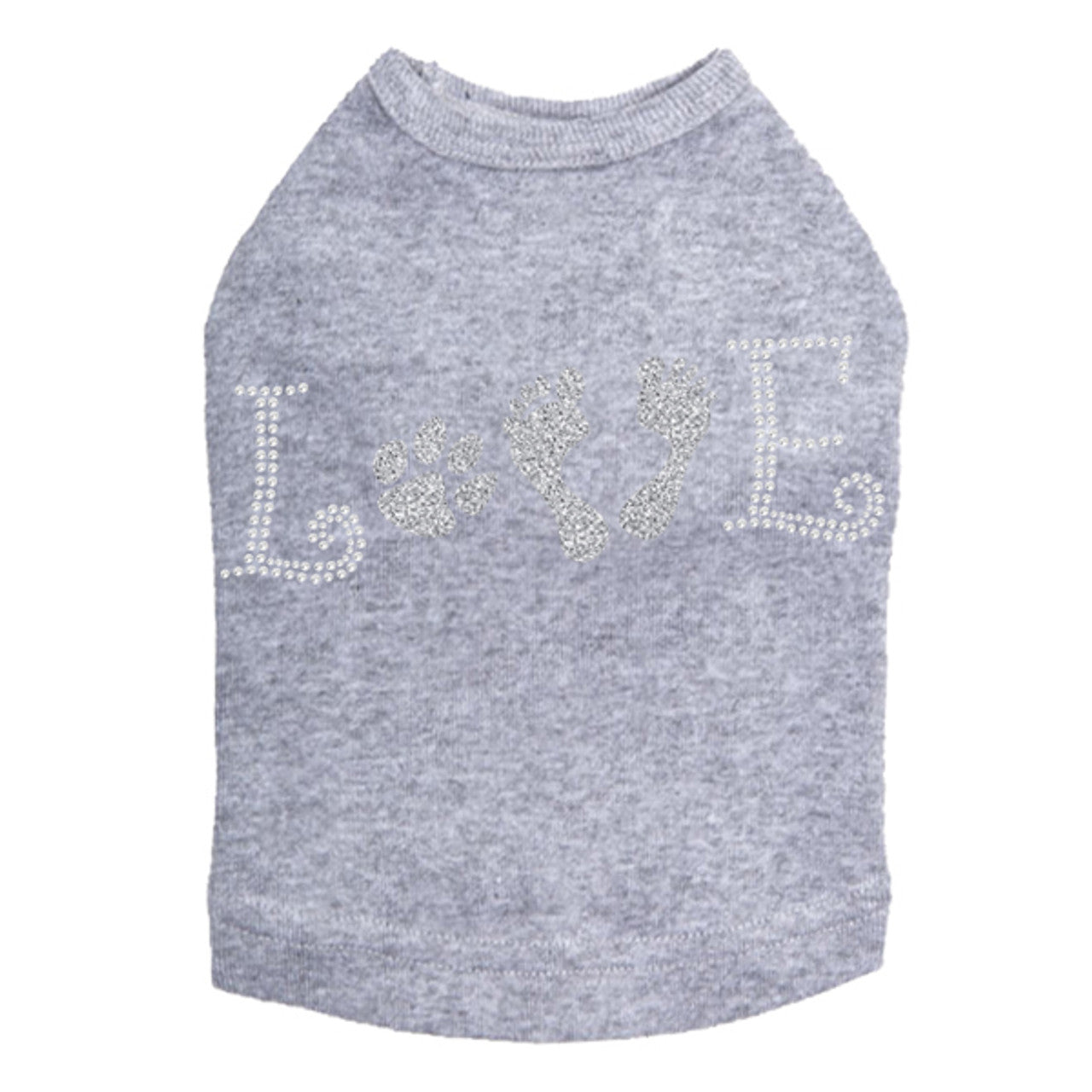 Love with Paw & Feet - Dog Tank