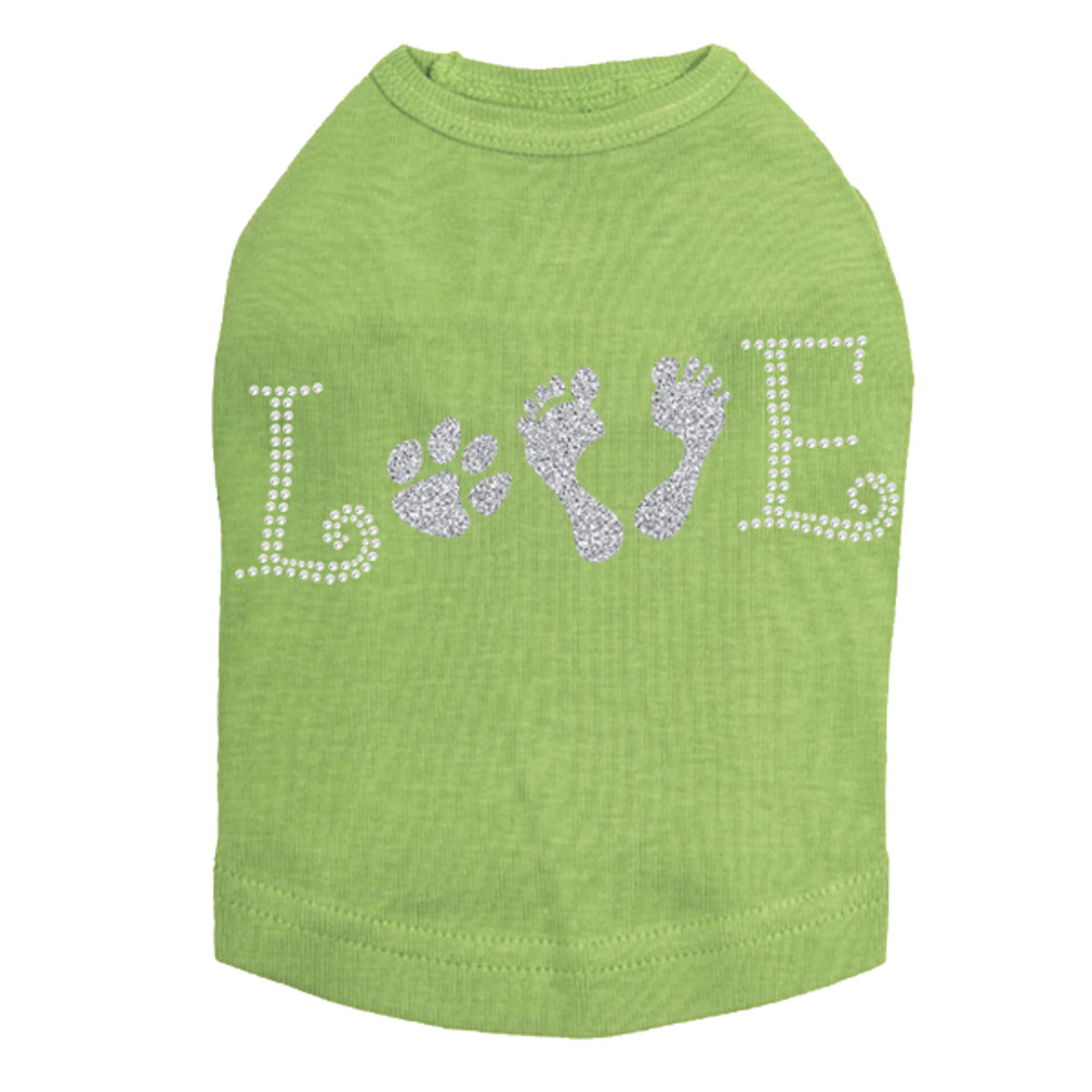 Love with Paw & Feet - Dog Tank