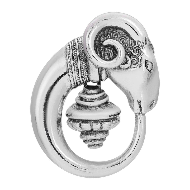 1928 Jewelry Antiquities Couture Rams Head Classical Brooch