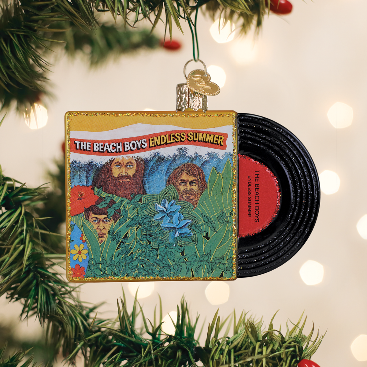 Old World Christmas: Endless Summer Album Christmas Ornament