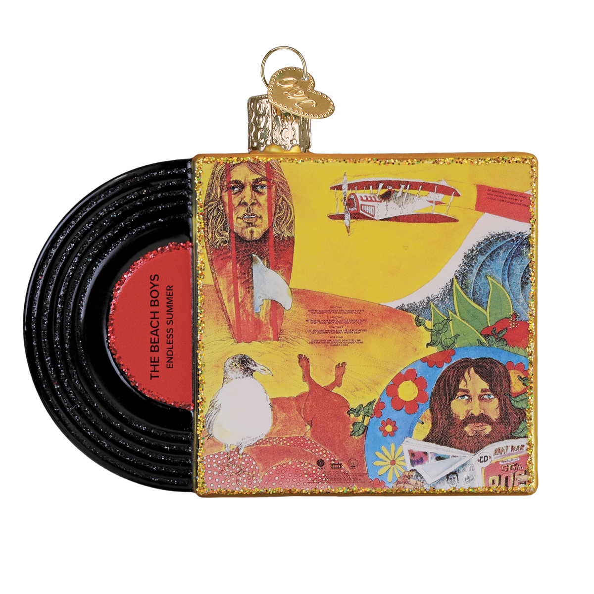 Old World Christmas: Endless Summer Album Christmas Ornament