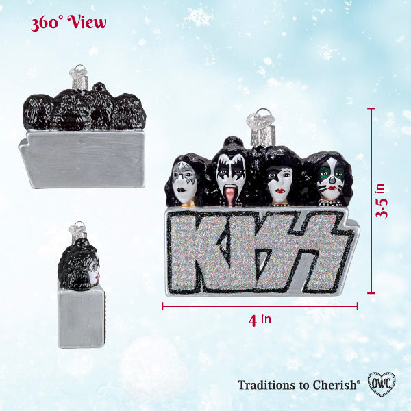 Old World Christmas: Kiss Band Christmas Ornament