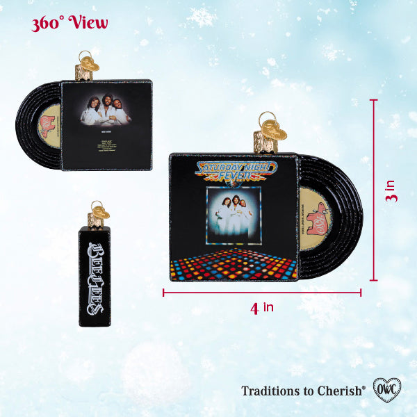 Old World Christmas: Saturday Night Fever Album Christmas Ornament