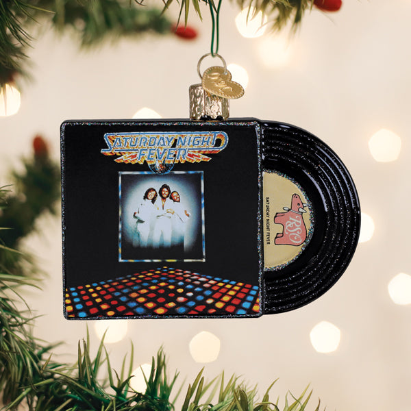 Old World Christmas: Saturday Night Fever Album Christmas Ornament