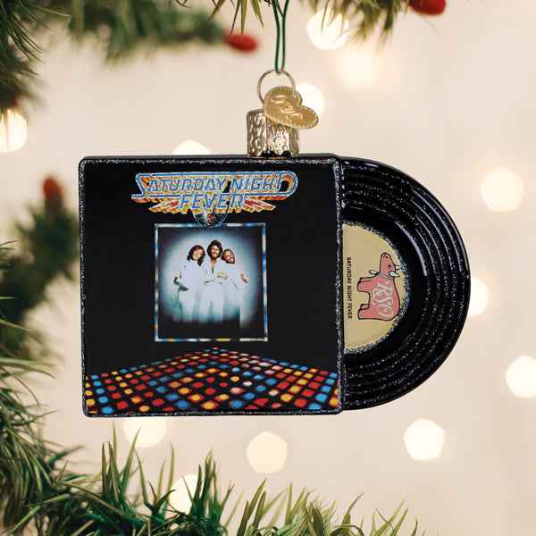 Old World Christmas: Saturday Night Fever Album Christmas Ornament