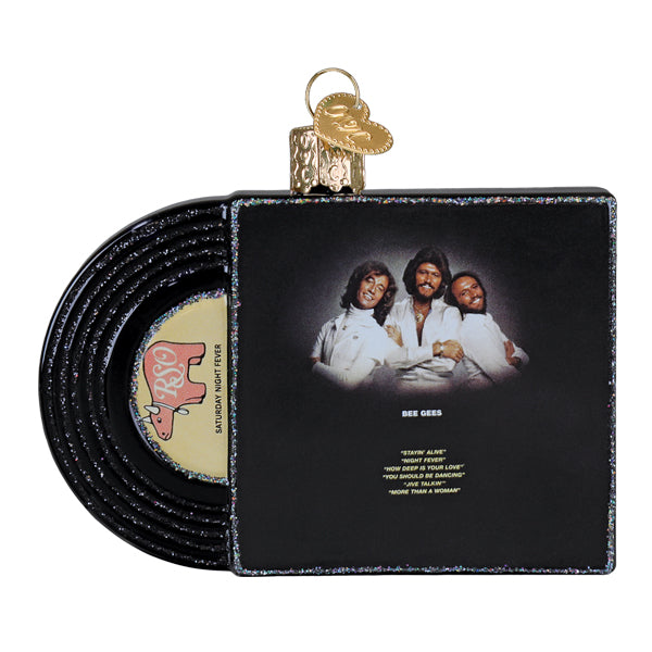 Old World Christmas: Saturday Night Fever Album Christmas Ornament