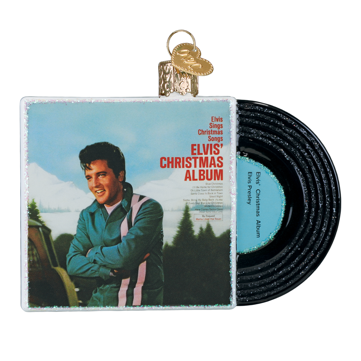 Old World Christmas: Elvis Christmas Album Ornament