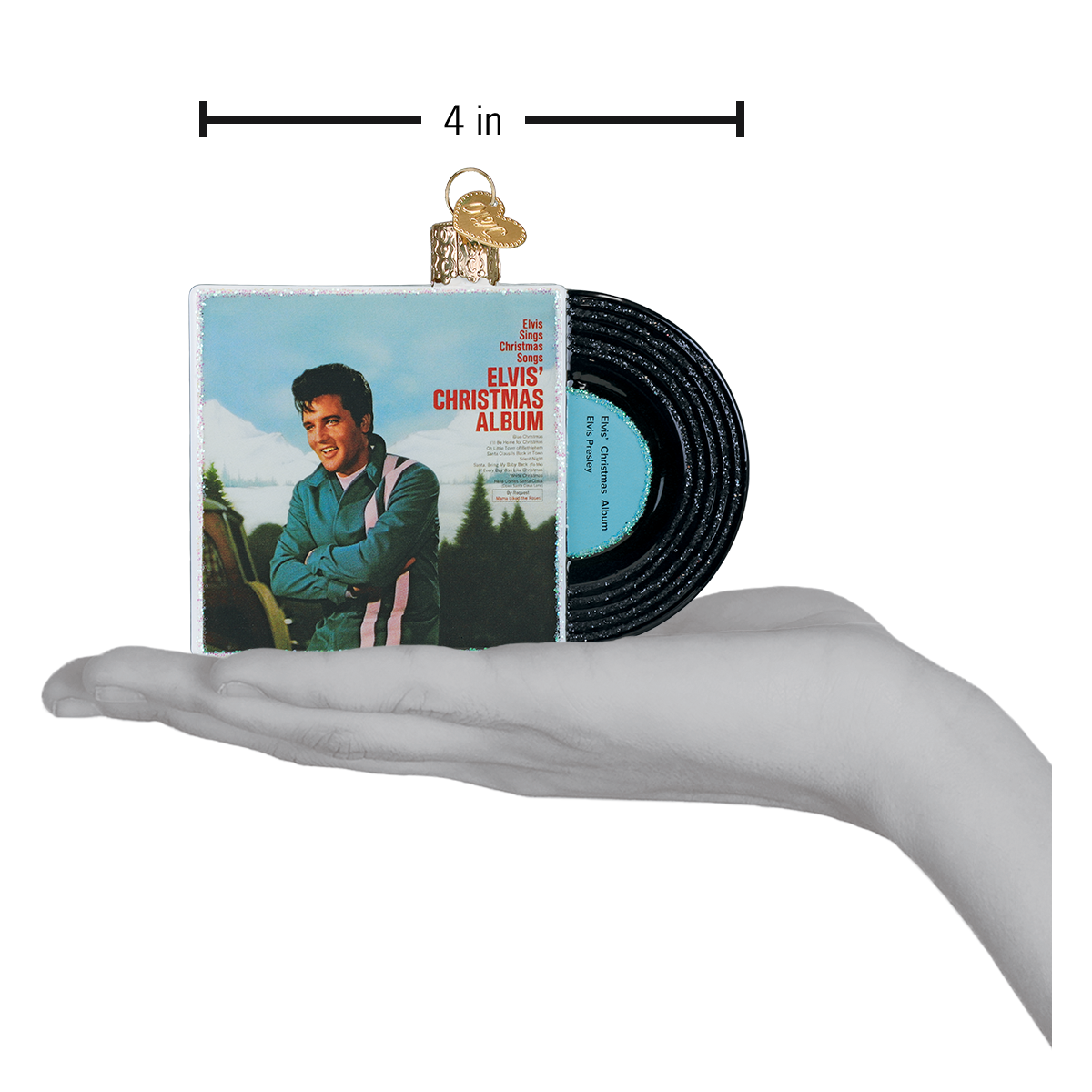 Old World Christmas: Elvis Christmas Album Ornament