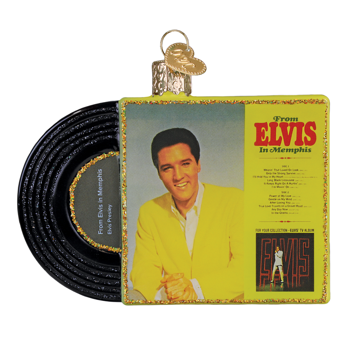 Old World Christmas: From Elvis In Memphis Album Christmas Ornament