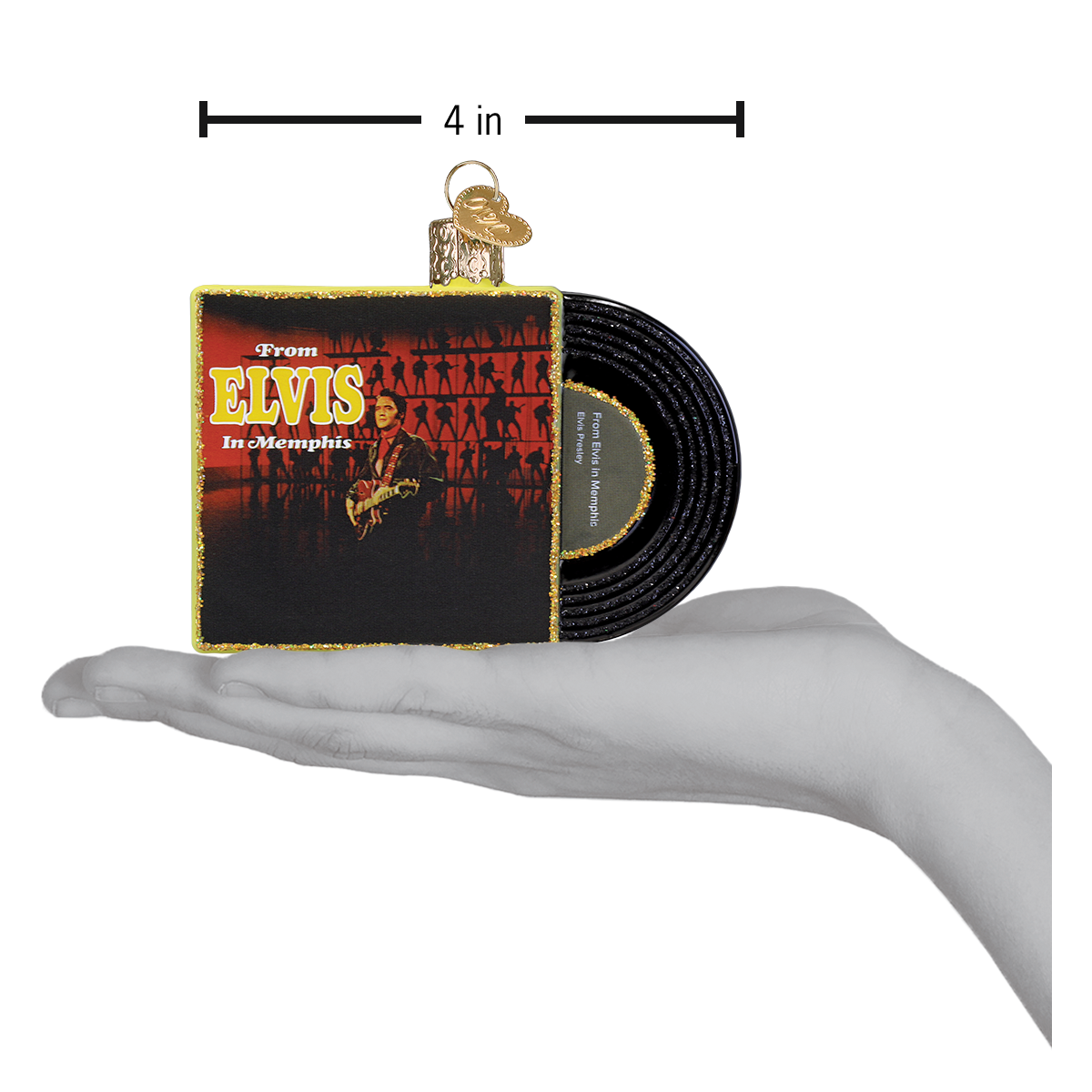 Old World Christmas: From Elvis In Memphis Album Christmas Ornament
