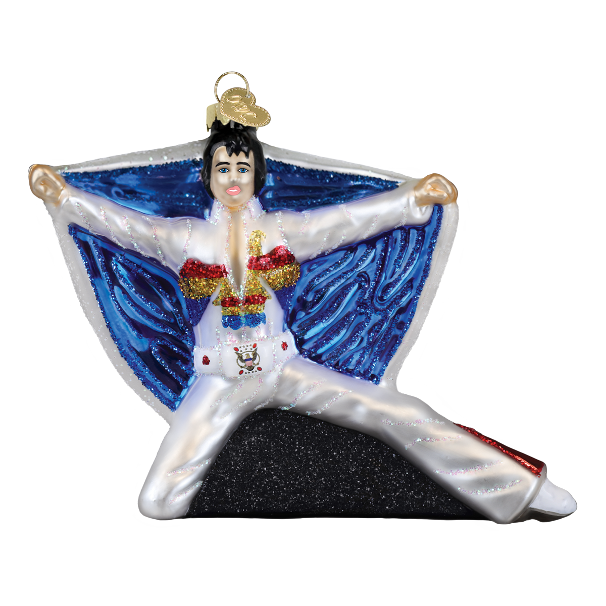 Old World Christmas: Elvis In Eagle Jumpsuit Christmas Ornament