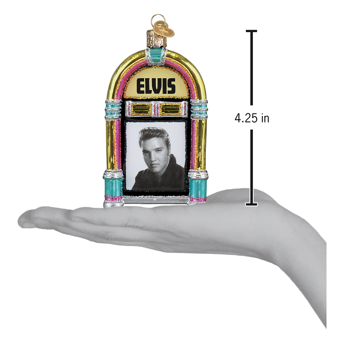 Old World Christmas: Elvis Presley Jukebox Christmas Ornament