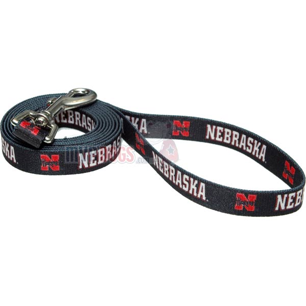 NCAA Nebraska Cornhuskers Dog Leash - L: 6 foot, 1" wide by Hunter