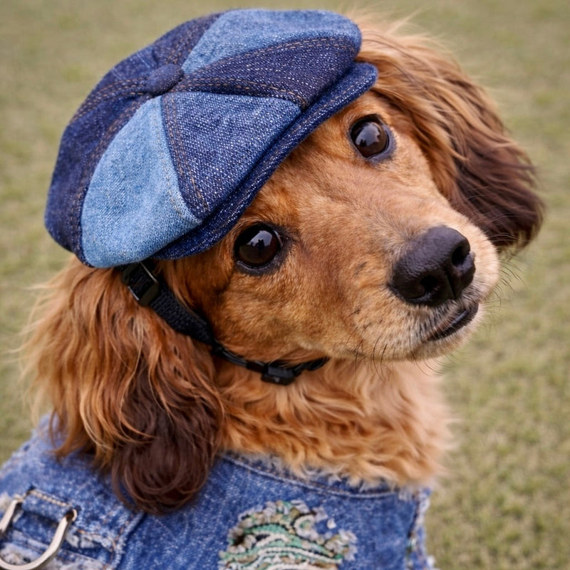 Denim Newsboy Hat