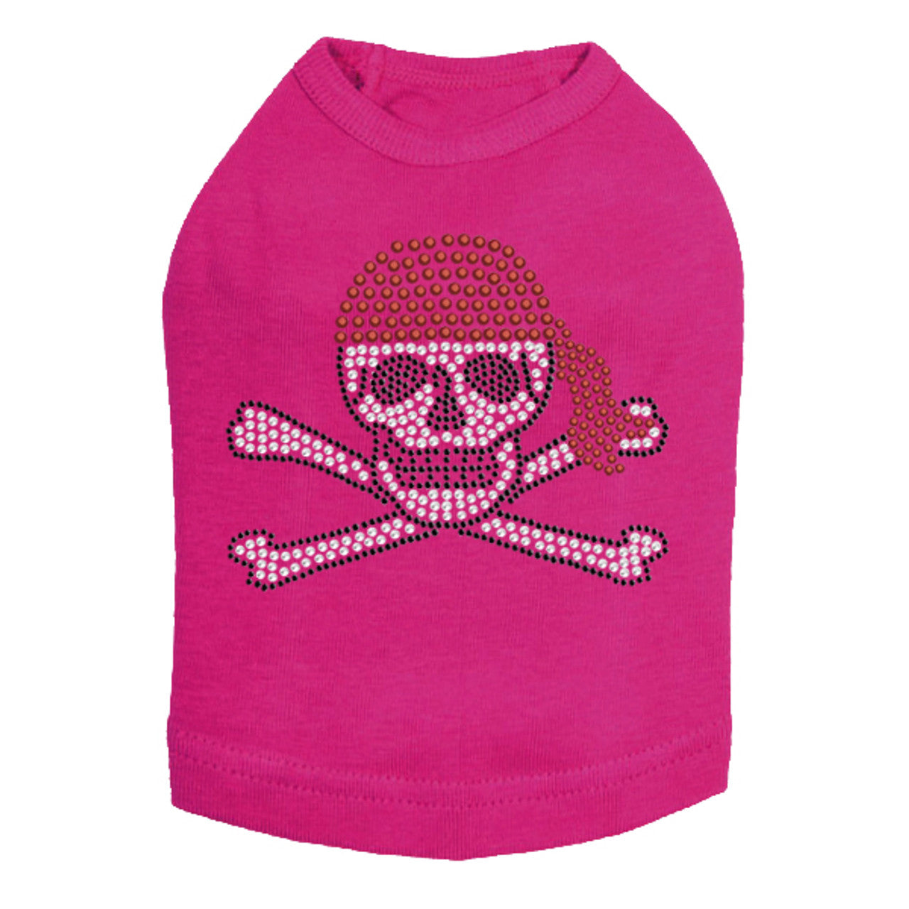 Skull with Red Bandanna- Dog Tank