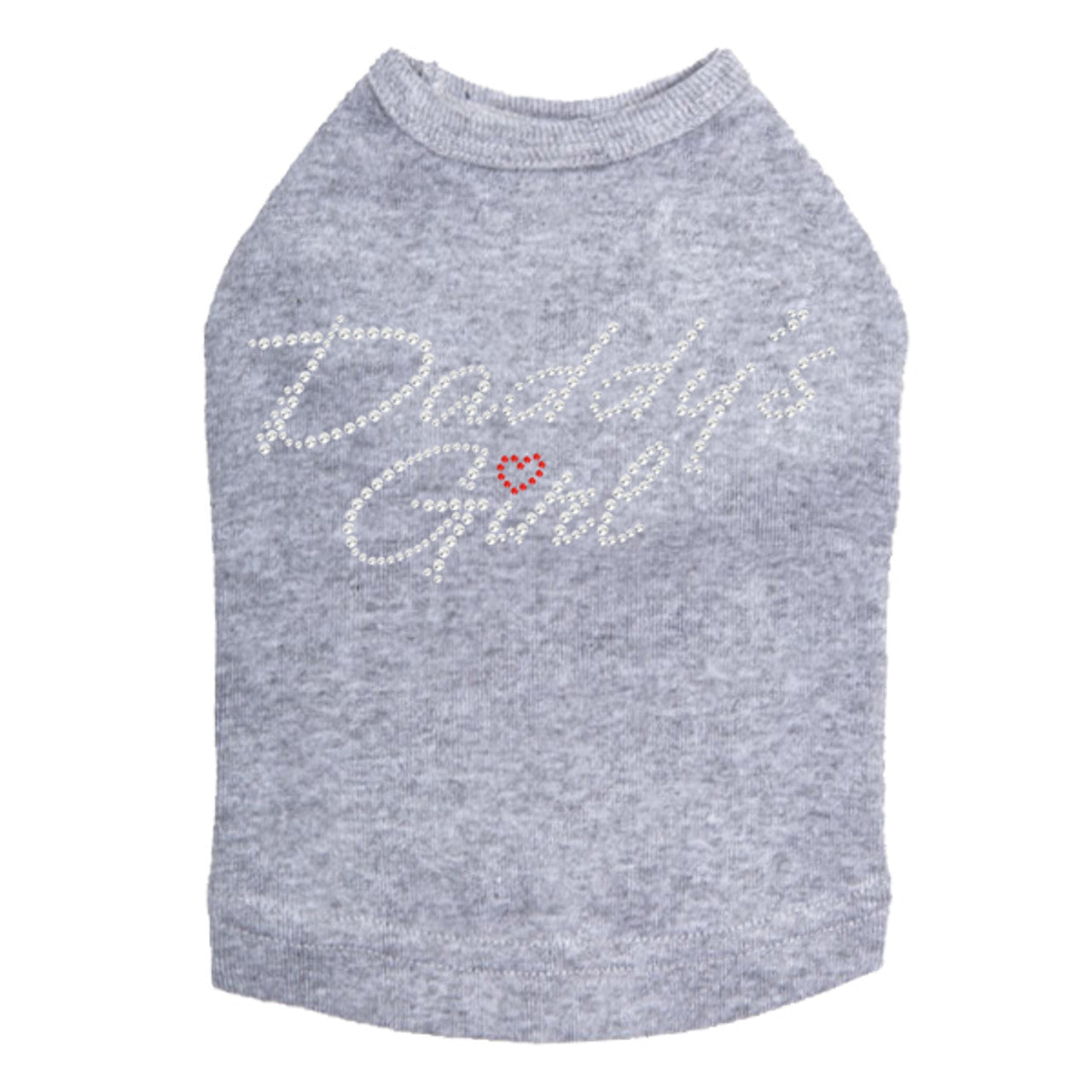 Daddy's Girl with Red Heart - Dog Tank