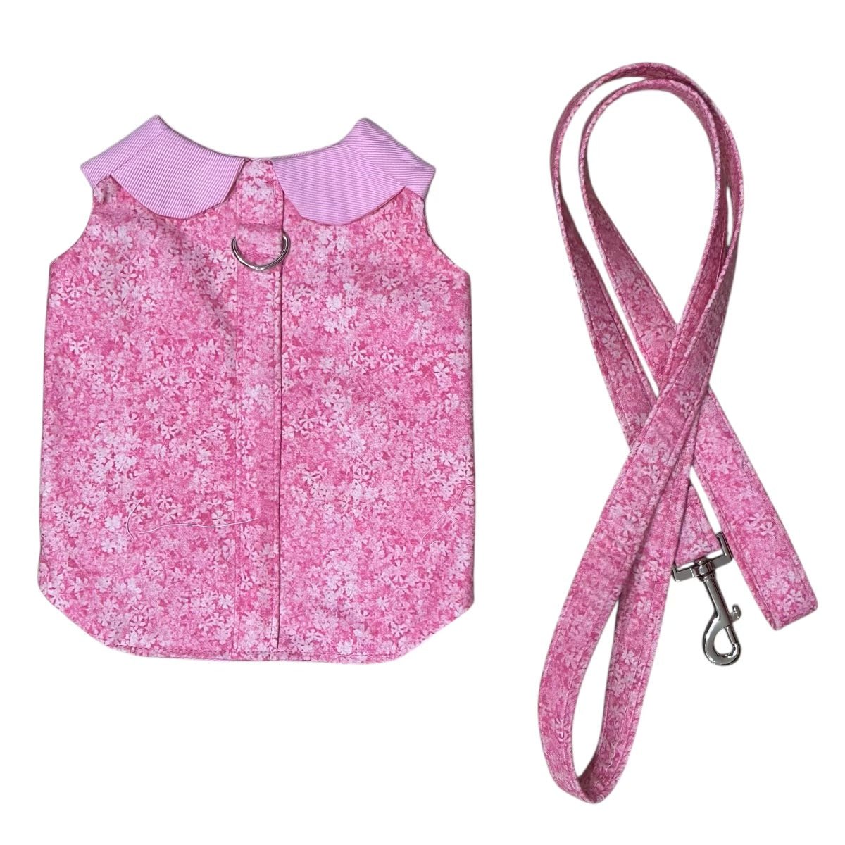Heads or Tails Pup Pink Floral Calico Dog Leash