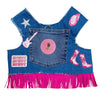 Heads or Tails Pup Dolly Denim Dog Harness
