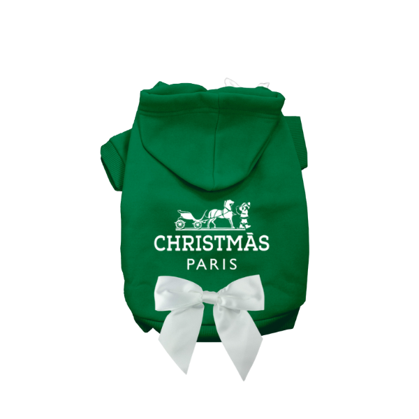 Bark 5th Ave., LLC The Hairmes Nol Hoodie Fleece Green pet supplies