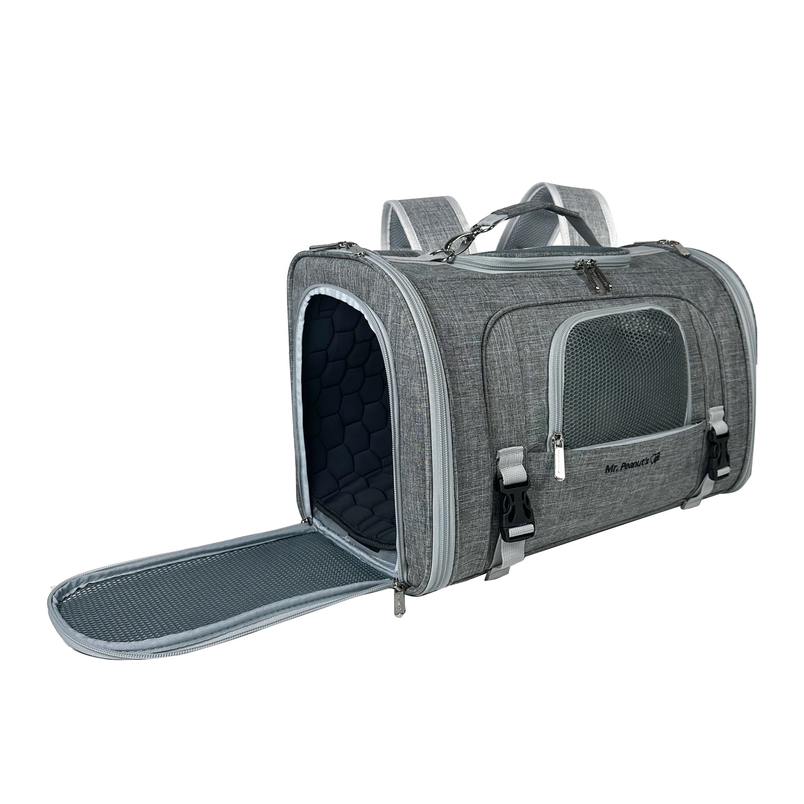 Mr. Peanuts Monterey Series Airline Compliant Horizontal Backpack Pet Carrier | HT Animal Supply