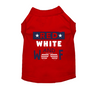 Red, White & Woof Patriotic Dog T-Shirt