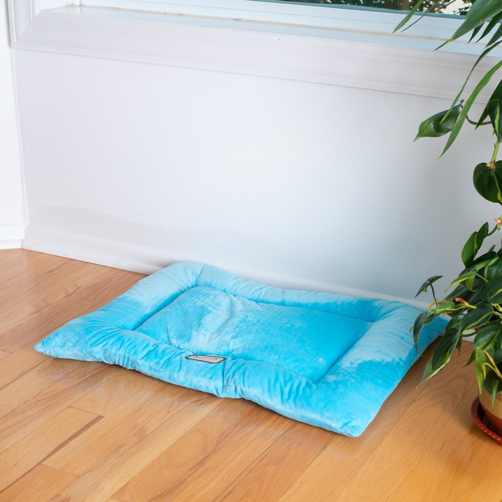 Armarkat M01CTL-L Large Pet Bed Mat Dog Crate Soft Pad With Poly Fill Cushion Sky Blue