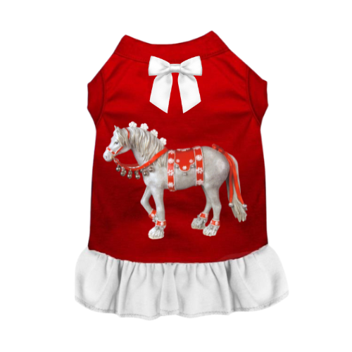 Christmas Horse Dress- Dog Dress