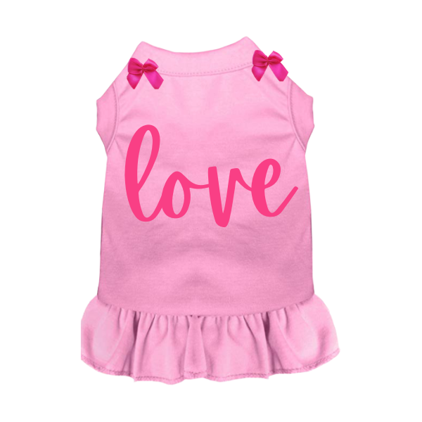 Bark 5th Ave., LLC Love Toujours Dog Dress / Shirt Pink pet supplies