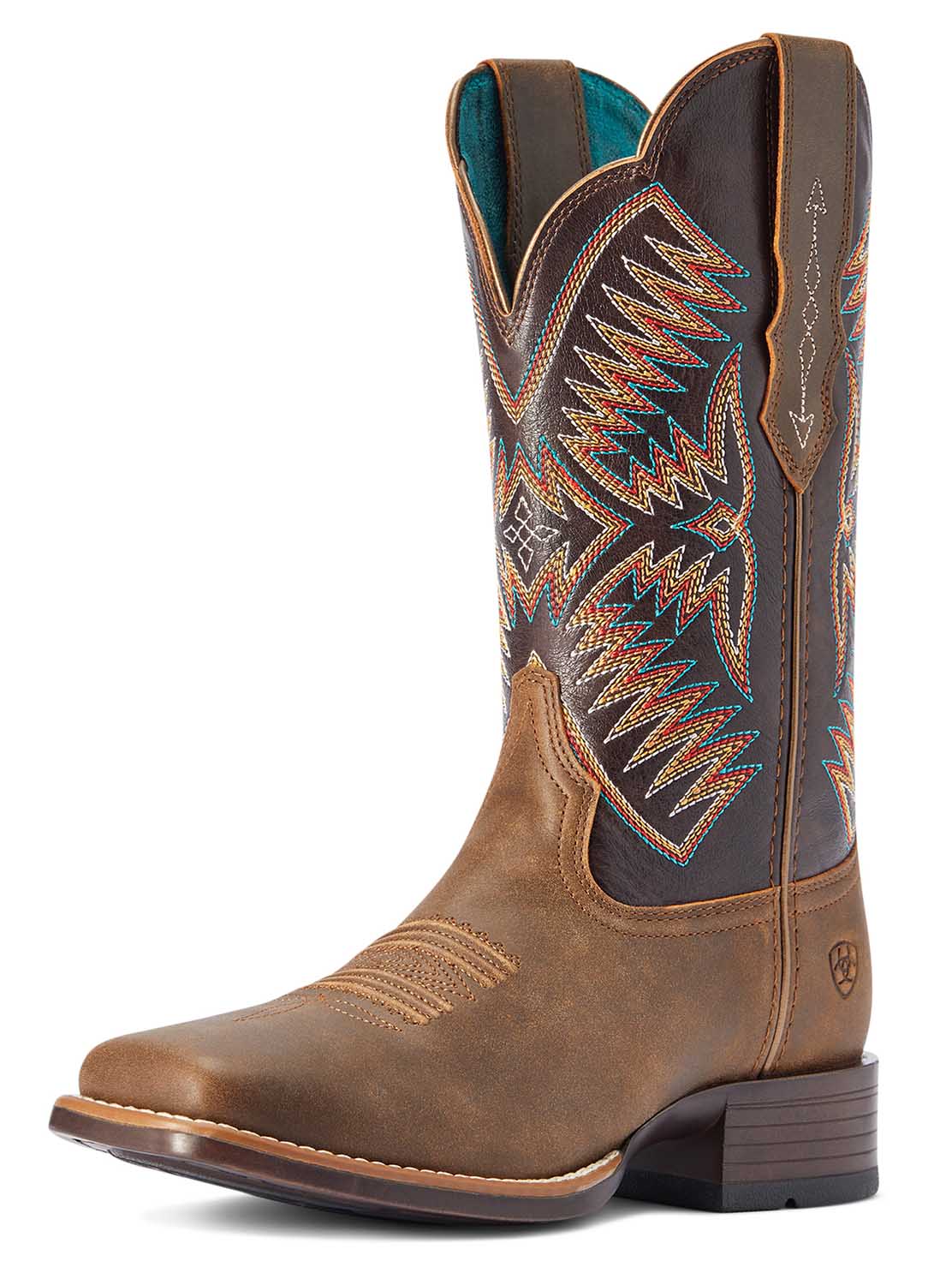 Ariat Womens Odessa StretchFit Western Boot, Fateful Brown