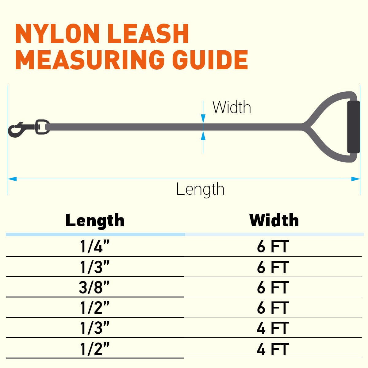 Dogline Nylon Round Dog Lead