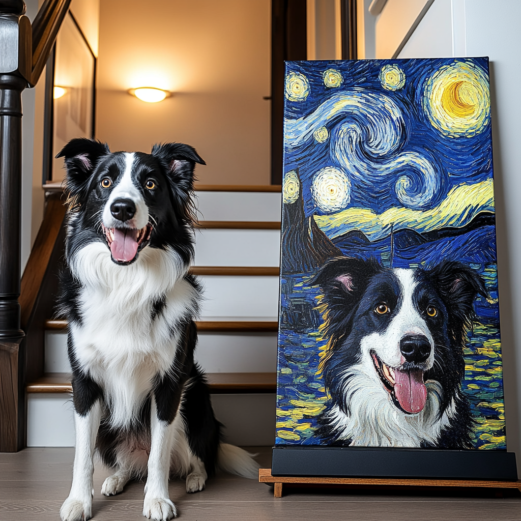 VG Starry Night Texture Portrait