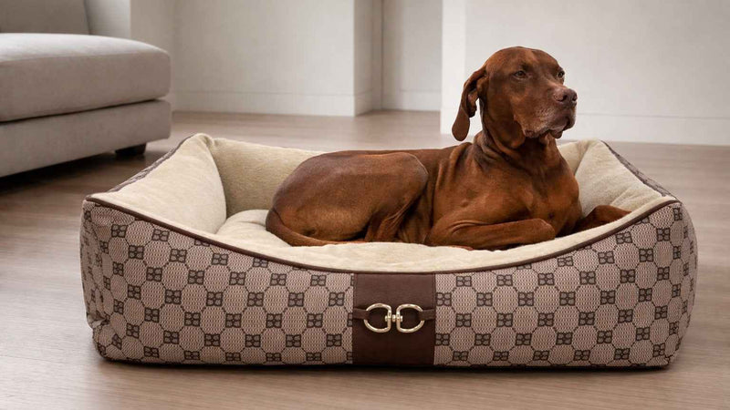 Bowsers Signature Scoop Bolster Dog Bed – Easy-Entry Bolster Support