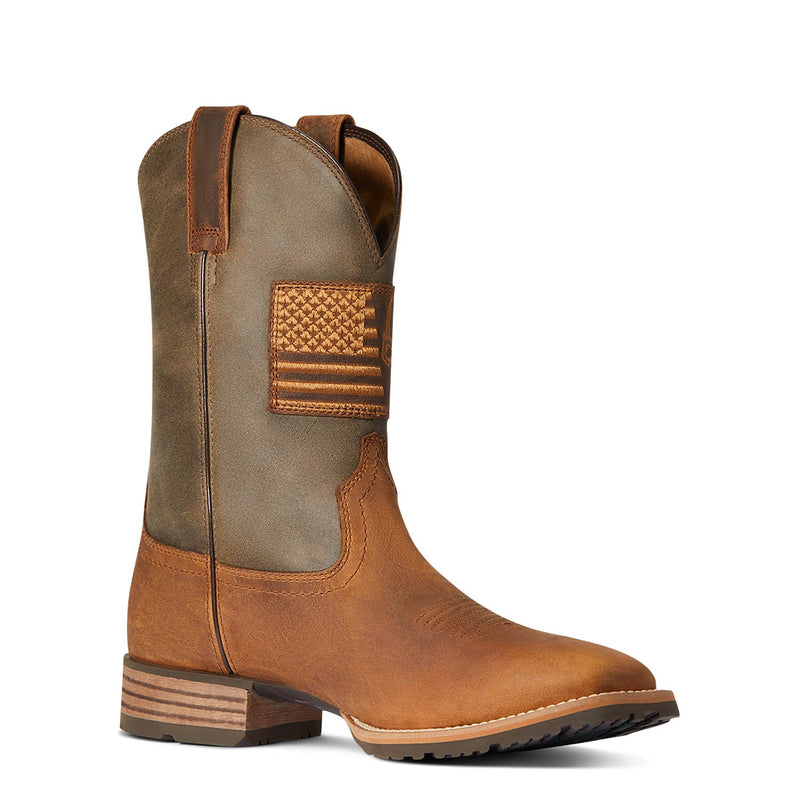 Ariat Mens Hybrid Patriot Country Western Boot