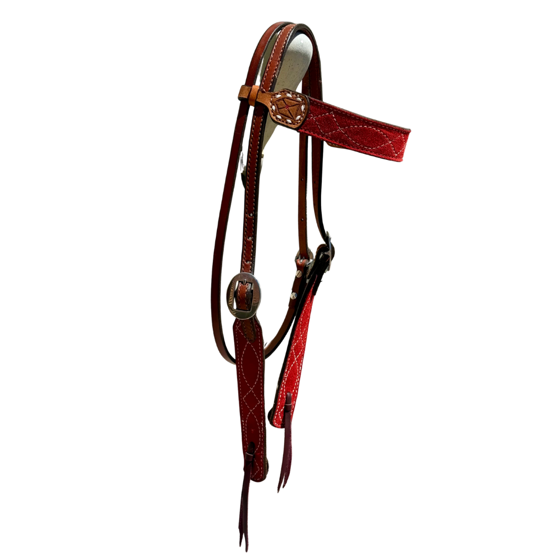 2012 - CBS RED 1.5" Straight Browband