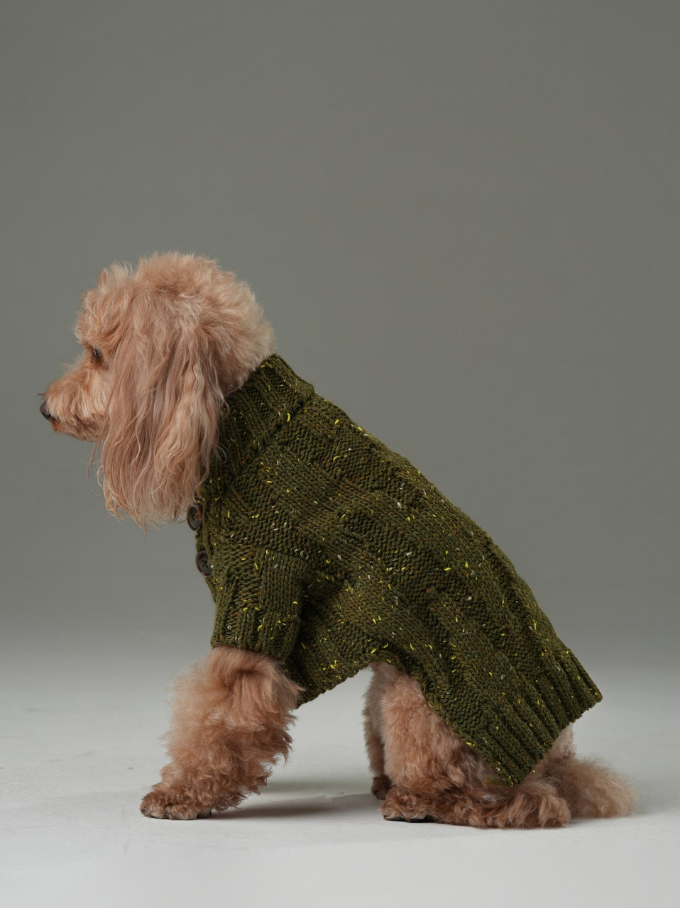 Glacier Pet Sweater-Olive Green