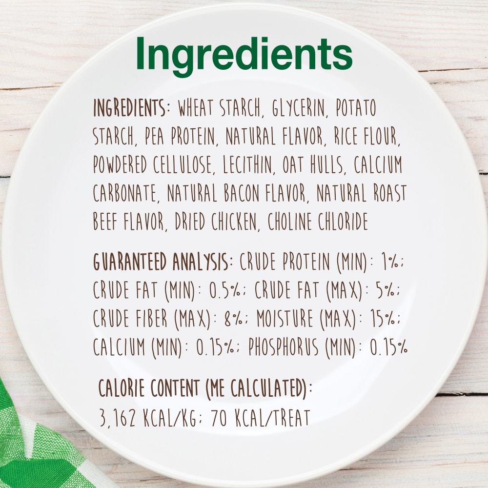 Nylabone Healthy Edibles Bacon Bone Chew Treats (6.2oz)