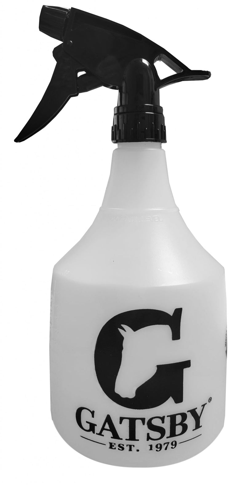 Gatsby Upside Down Spray Bottle Adj Nozzle - White with Black - 36 oz