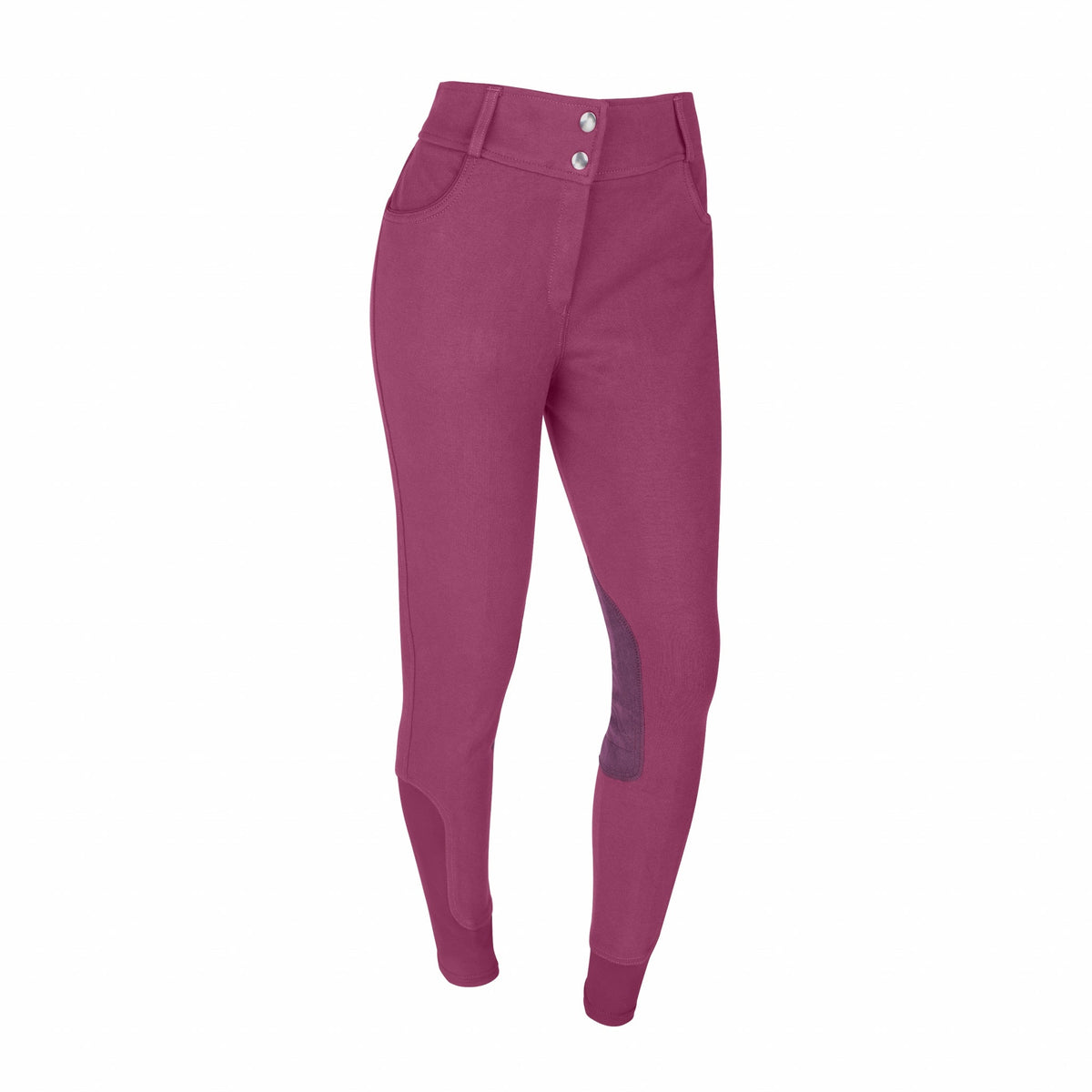 OEQ Ladies Lily Knee Patch Breech - Mulberry/Plum - 26