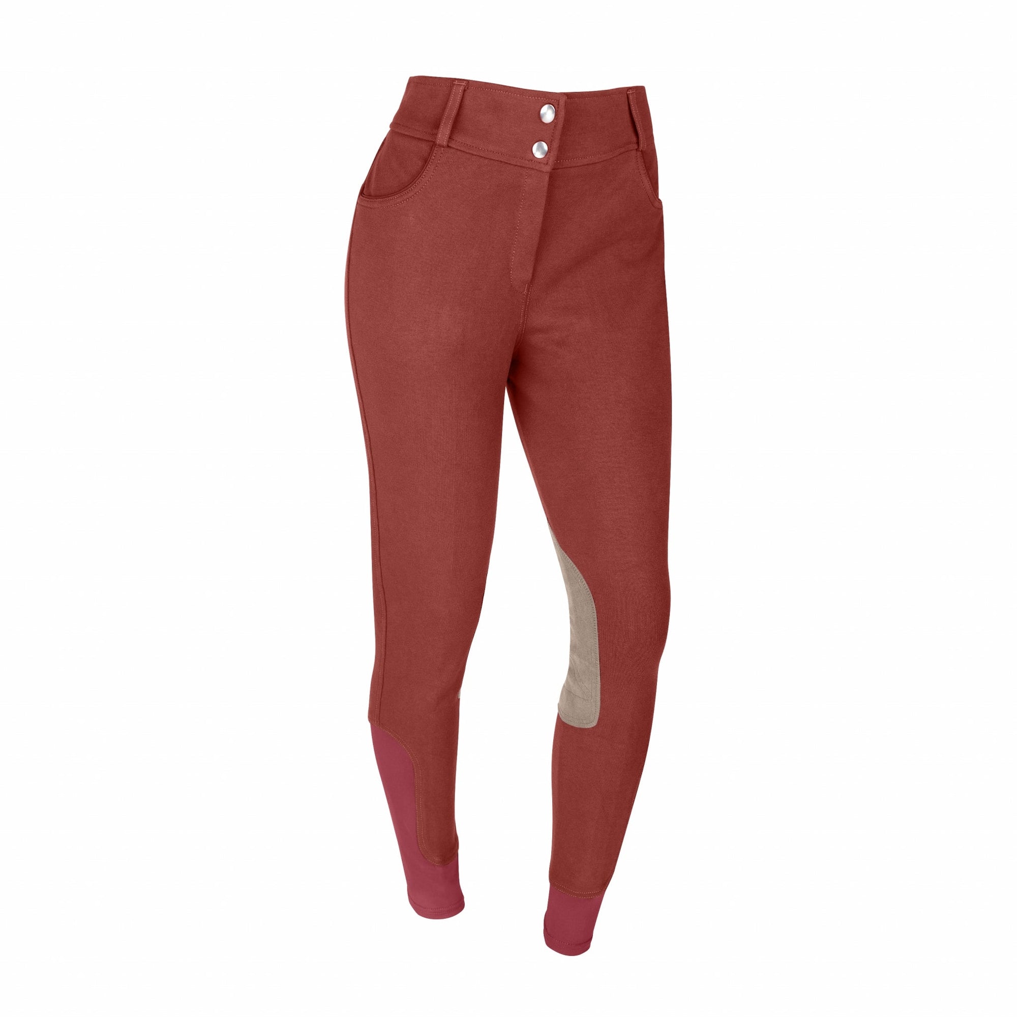 OEQ Ladies Lily Knee Patch Breech - Mulberry/Plum - 28