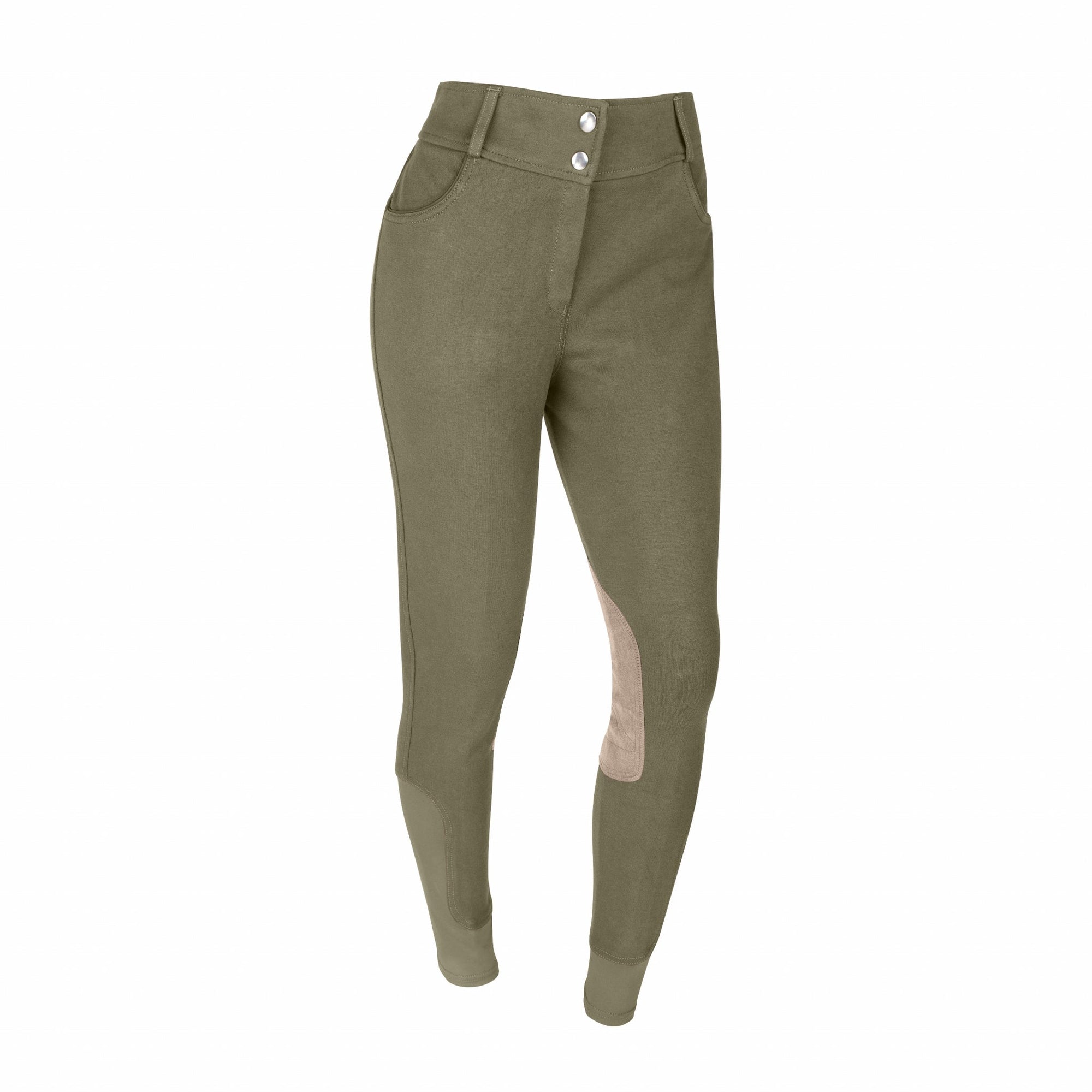 OEQ Ladies Lily Knee Patch Breech - Mulberry/Plum - 30