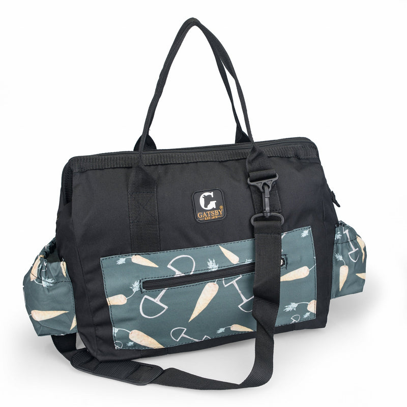 Gatsby Print Nylon Grooming Tote - Carrots
